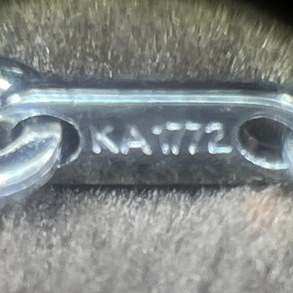 Blue & Green Dichroic Glass Pendant • 18” Italian 925 Sterling Silver Chain - Picture 11 of 12